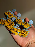 Van Gogh Inspired: Sunflower Muse | Handgemachte Statement Ohrringe | Polymer Clay | Unikate von Creative Studio Anni