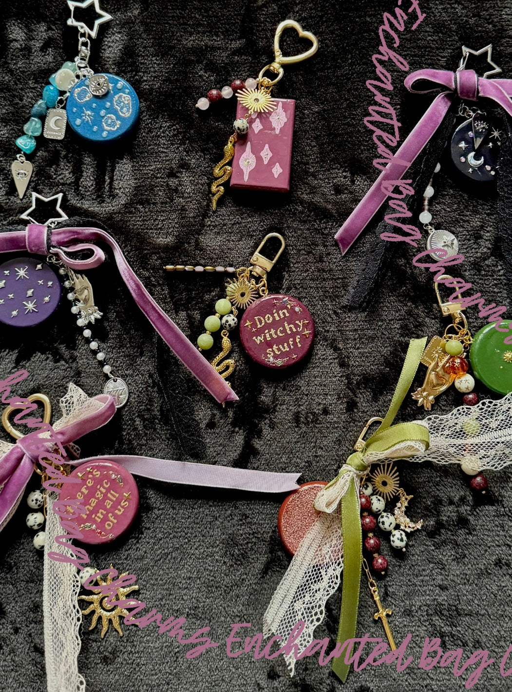 Enchanted Collection | Handbemalte Holz-Bag Charms/Schlüsselanhänger | verschiedene Designs | Handmade by Creative Studio Anni