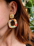 Dolce Safari | Statement Ohrringe aus Polymer Clay | Unikate