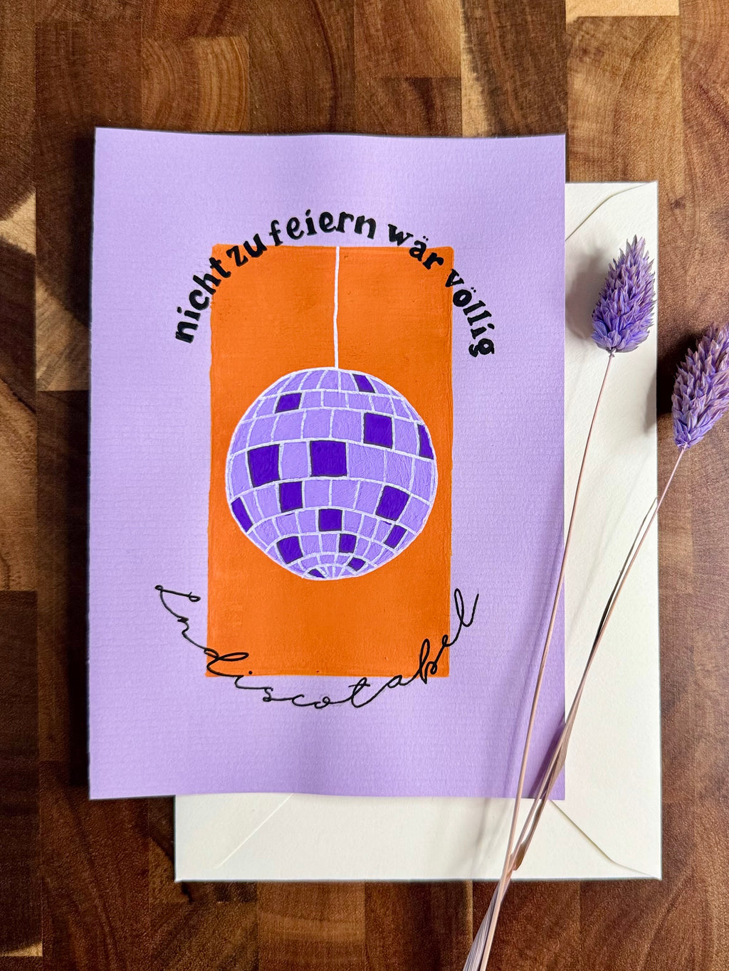 Geburtstagskarten | Handbemalte Grußkarten mit Umschlag & Einleger für Geburtstage und besondere Momente | B6 Format