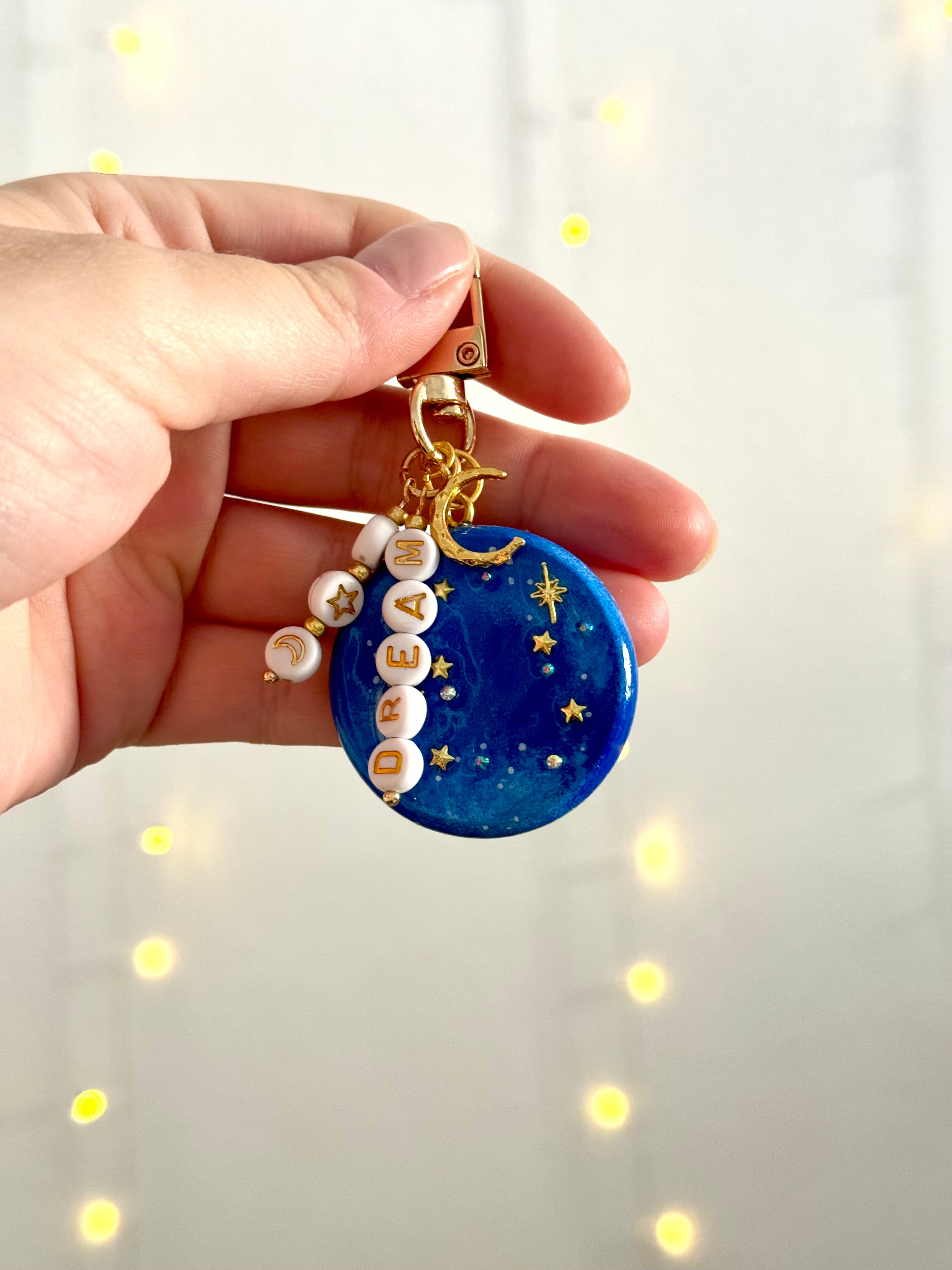 Handbemalter Holz-Bag Charms/Schlüsselanhänger | verschiedene Designs | versiegelt | kleine Stückzahl