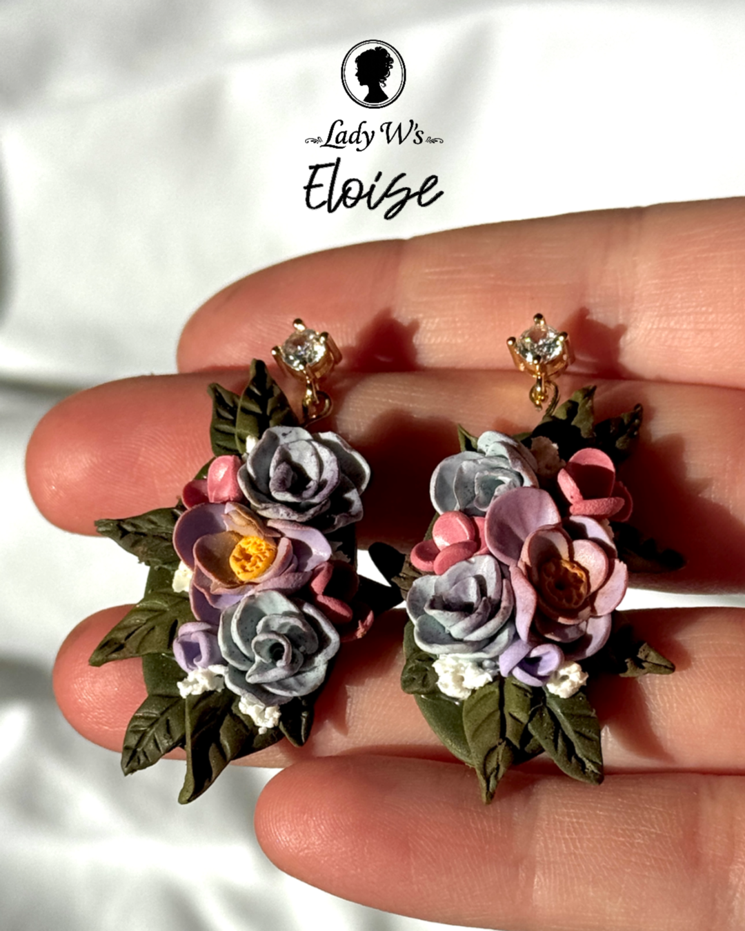 Dearest gentle Reader Collection | Statement Ohrringe aus Polymer Clay | Creative Studio Anni