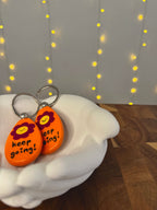 Liebevoll handbemalter Holz-Schlüsselanhänger | verschiedene Designs | versiegelt | kleine Stückzahl