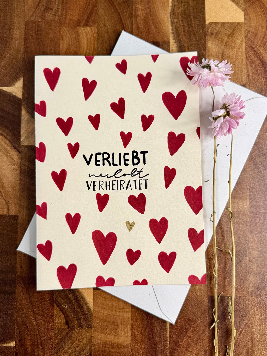 Hochzeitsgrüße und Karten zur Geburt | Handbemalte Grußkarten mit Umschlag & Einleger für Hochzeiten und besondere Momente | B6 Format