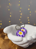 Liebevoll handbemalter Holz-Schlüsselanhänger | verschiedene Designs | versiegelt | kleine Stückzahl