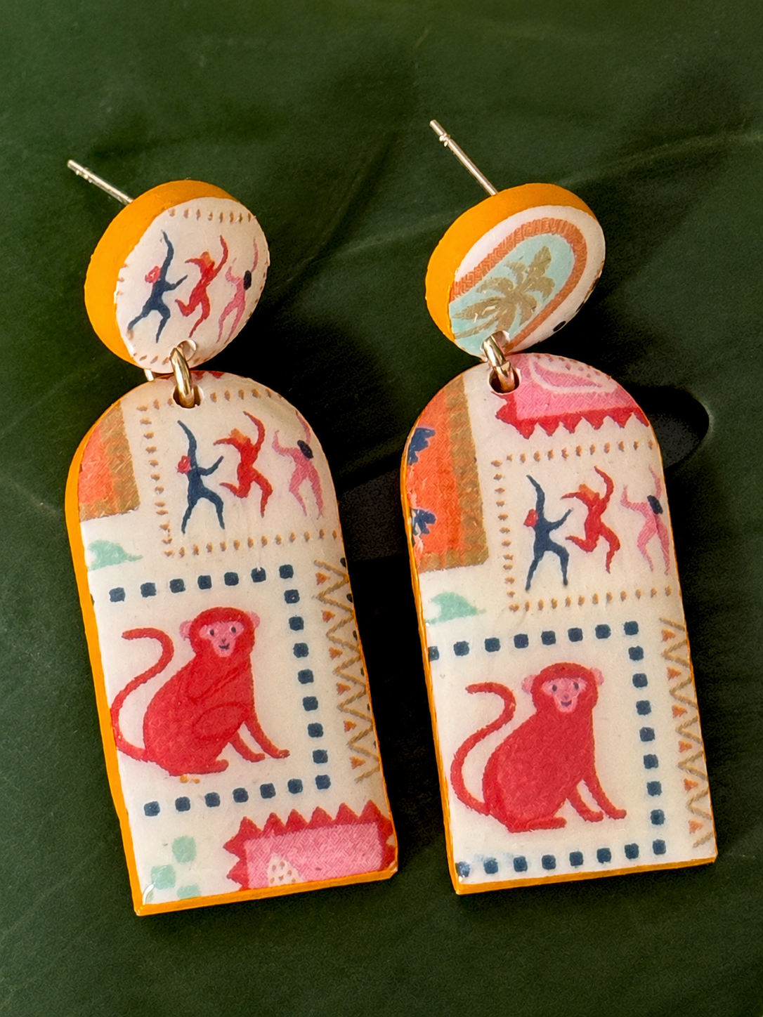 Dolce Safari | Statement Ohrringe aus Polymer Clay | Unikate