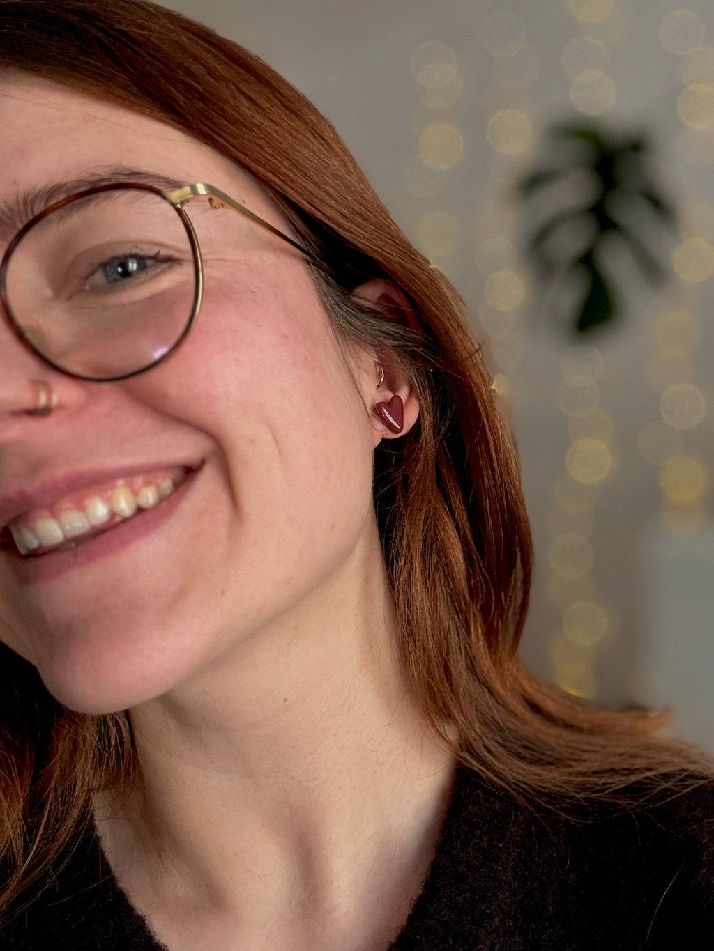 Be my Valentine Collection | Statement Ohrringe aus Polymer Clay |  Rosa, Rot, Weiß, Gold | Creative Studio Anni