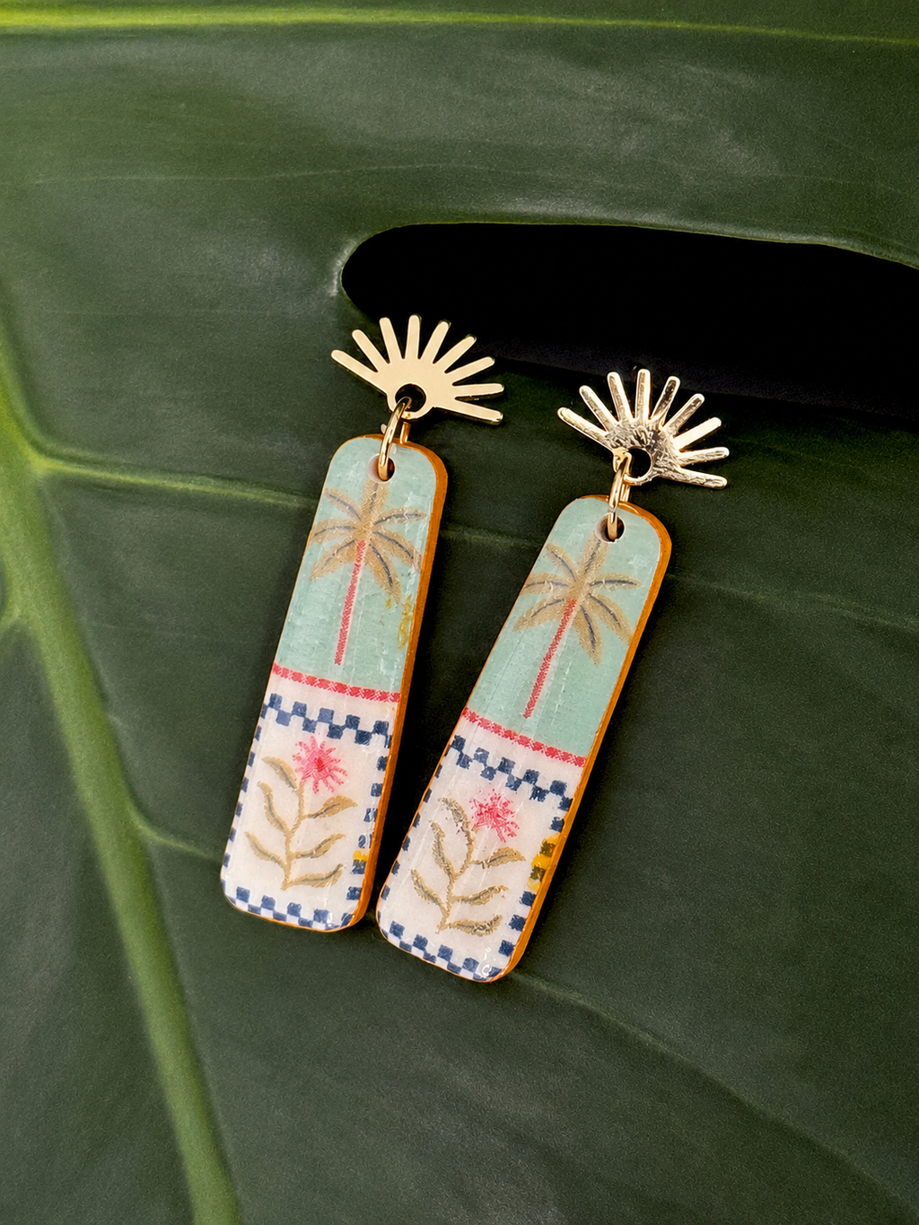 Dolce Safari | Statement Ohrringe aus Polymer Clay | Unikate