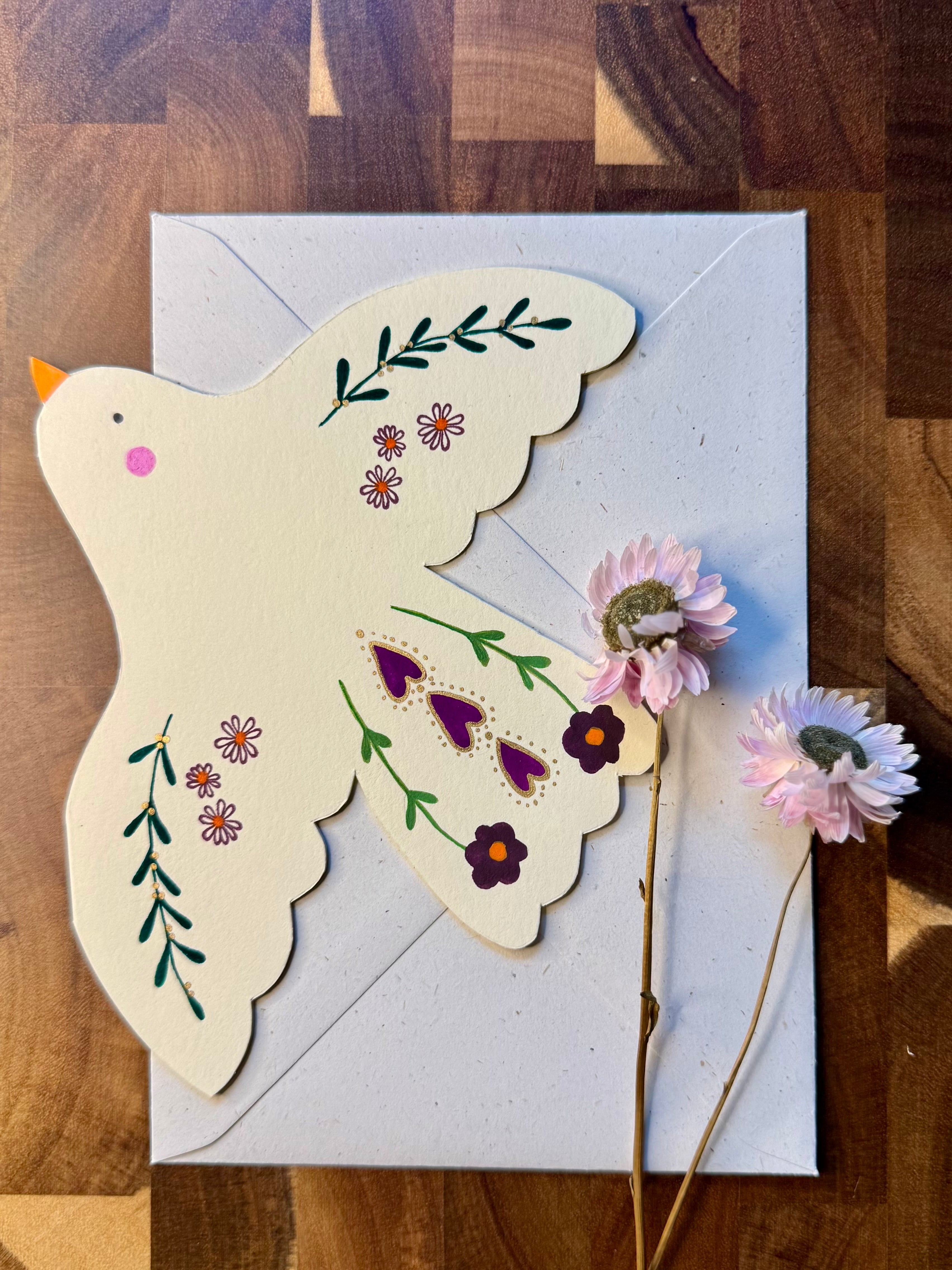 Hochzeitsgrüße und Karten zur Geburt | Handbemalte Grußkarten mit Umschlag & Einleger für Hochzeiten und besondere Momente | B6 Format