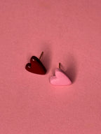 Be my Valentine Collection | Statement Ohrringe aus Polymer Clay |  Rosa, Rot, Weiß, Gold | Creative Studio Anni