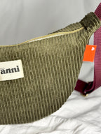Handgemachte Umhängetasche (small) | Khaki Cord | Einzelstück von Creative Studio Anni