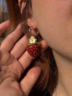 Strawberries | Statement Ohrringe aus Polymer Clay | Creative Studio Anni