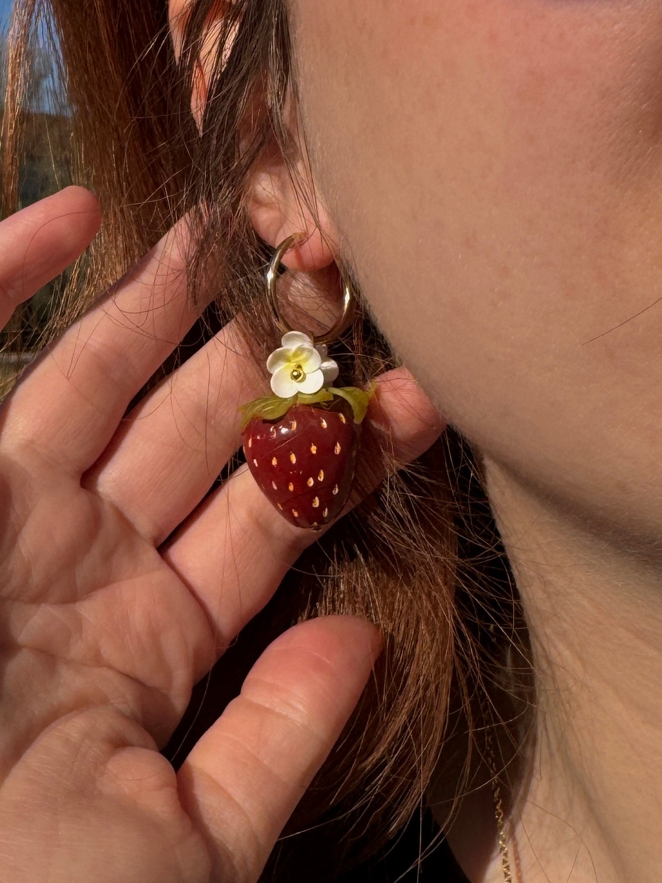 Strawberries | Statement Ohrringe aus Polymer Clay | Creative Studio Anni