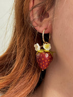 Strawberries | Statement Ohrringe aus Polymer Clay | Creative Studio Anni