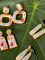 Dolce Safari | Statement Ohrringe aus Polymer Clay | Unikate