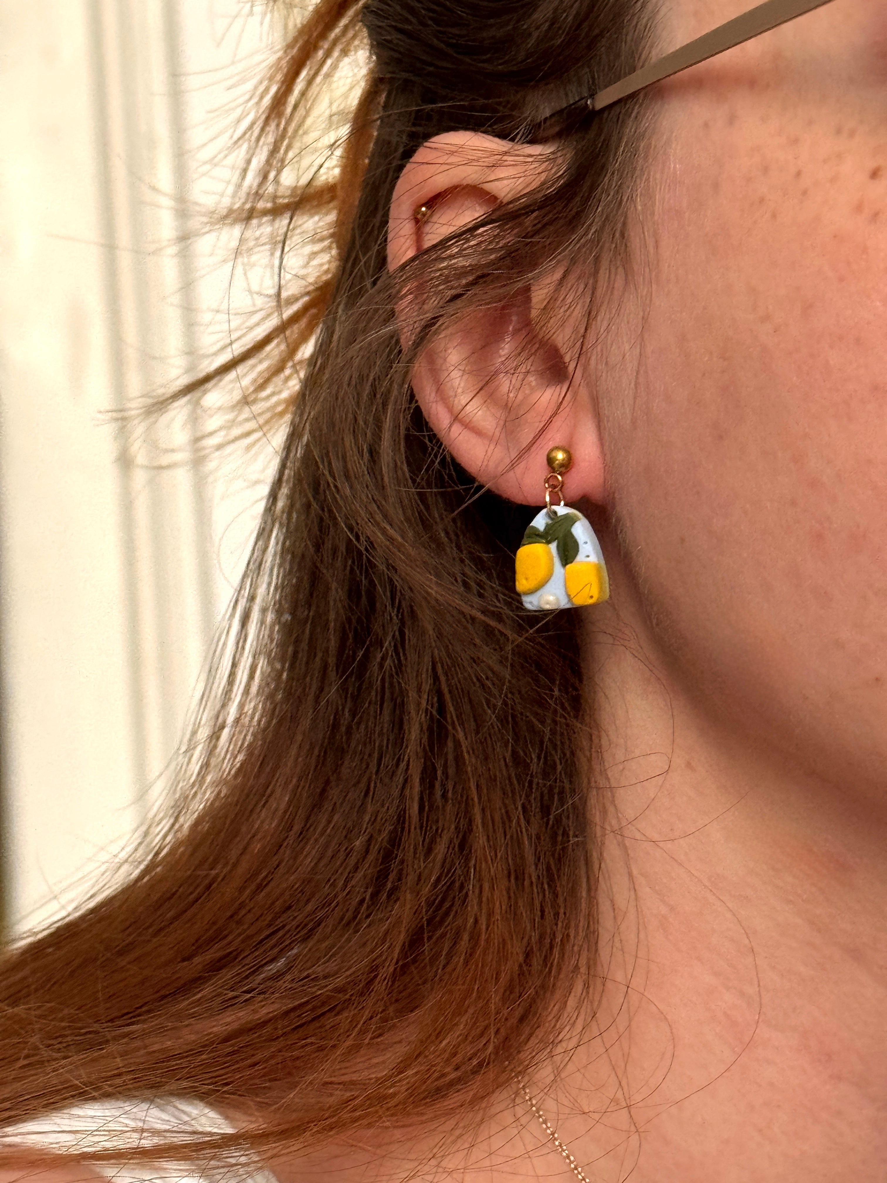 Amalfi Summer | Statement Ohrringe aus Polymer Clay