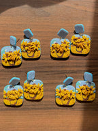 Van Gogh Inspired: Sunflower Muse | Handgemachte Statement Ohrringe | Polymer Clay | Unikate von Creative Studio Anni