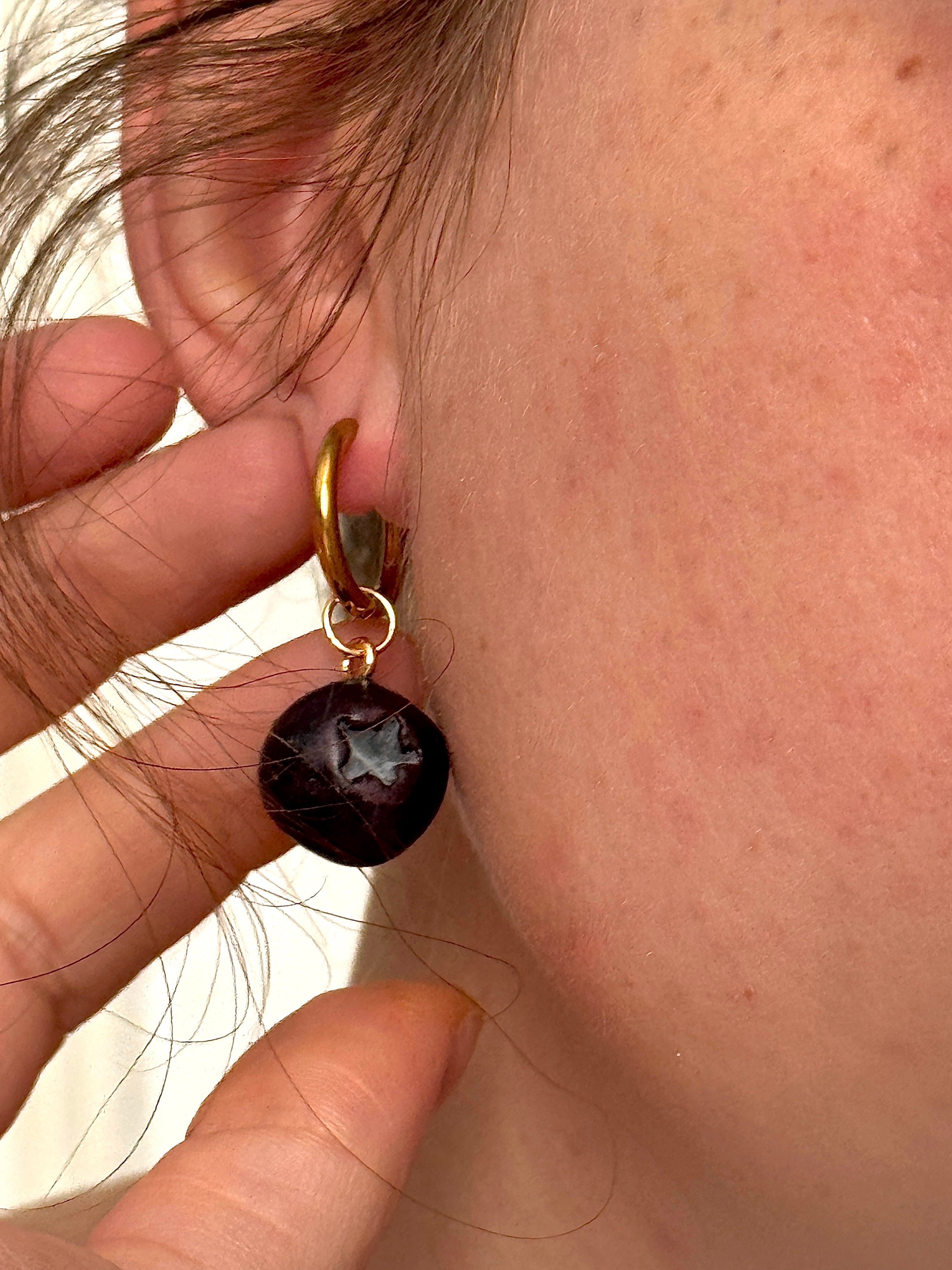 Blueberries | Statement Ohrringe aus Polymer Clay | Creative Studio Anni