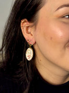 Doves & Flowers Collection | Statement Ohrringe aus Polymer Clay | Creative Studio Anni