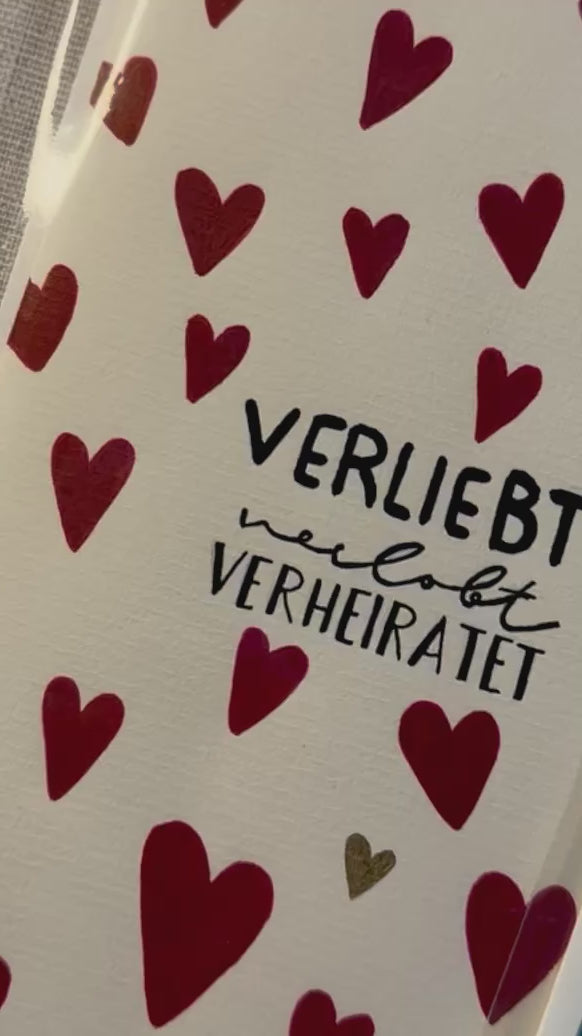 Hochzeitsgrüße und Karten zur Geburt | Handbemalte Grußkarten mit Umschlag & Einleger für Hochzeiten und besondere Momente | B6 Format