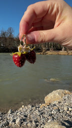 Strawberries | Statement Ohrringe aus Polymer Clay | Creative Studio Anni